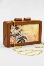 Birds Wooden Printed Clutch - Image 2
