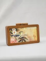 Birds Wooden Printed Clutch - Image 4