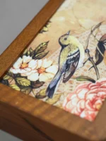 Birds Wooden Printed Clutch - Image 3