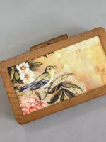 Birds Wooden Printed Clutch - Image 6