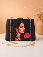 Elegant Indian Art Clutch – Handcrafted Luxury Bag