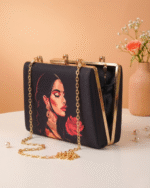 Elegant Indian Art Clutch – Handcrafted Luxury Bag - Image 3