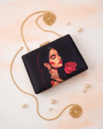 Elegant Indian Art Clutch – Handcrafted Luxury Bag - Image 4