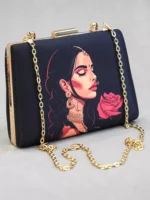 Elegant Indian Art Clutch – Handcrafted Luxury Bag - Image 3