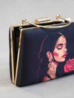 Elegant Indian Art Clutch – Handcrafted Luxury Bag - Image 4
