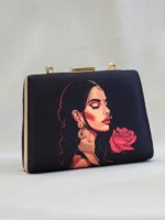 Elegant Indian Art Clutch – Handcrafted Luxury Bag - Image 5