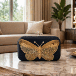 Elevate your style with the elegant ParisPouch Butterfly Luxe Clutch